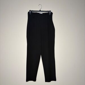 Leith High Waist Black Trousers Pants Tailored Career Casual Womens Size S